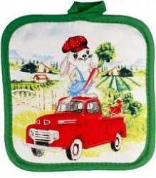 Прихватка кухонная НАТАМ Зайчик на машине арт.PH001001 НГ
