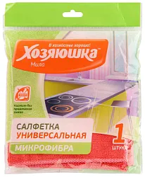 Салфетка ХОЗЯЮШКА МИЛА Микс микрофибра 30*30см