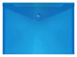 Папка на кнопке АТТОМЕКС непрозрачная А4