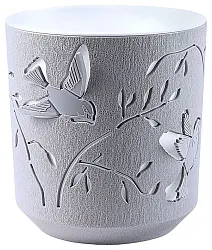 Кашпо ВМС Колибри серо-белый 2.5л арт.КШ-4655
