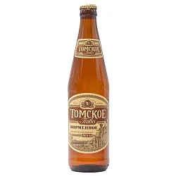 Пиво ТОМСКОЕ Фирменное светлое пастер 4% ст/б 0.5л