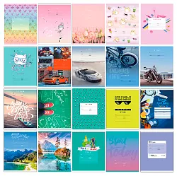 Тетрадь БИДЖИ Супер микс-20 линейка 18л