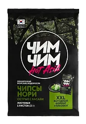 Чипсы-нори ЧИМ-ЧИМ листовые острые с васаби м/у 25г