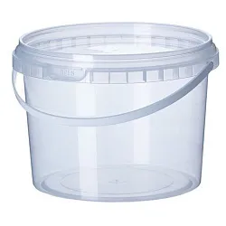 Ведро прозрачное с крышкой 2-2.2л