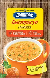 Быстросуп ДОШИРАК Куриный с вермишелью м/у 15г