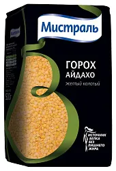 Горох МИСТРАЛЬ желтый колотый м/у 500г