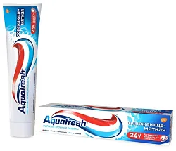 Зубная паста АКВАФРЕШ Освежающе-мятная 100мл