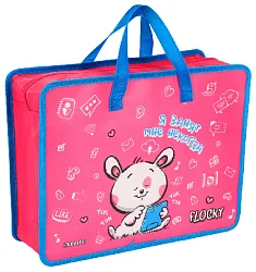 Папка с ручками ДЕВЕНТЕ Флоки А4 пластик 33.5*26*10см