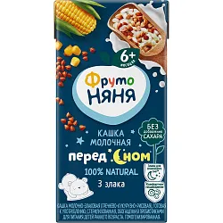 Каша ФРУТОНЯНЯ жидкая молочно-злаковая бзмж т/пак 0.2л