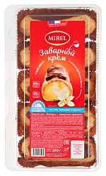 Пирожное МИРЕЛЬ Эклеры с заварным кремом 250г