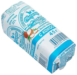 Сырок глазированный СВИТЛОГОРЬЕ с кокосовой стружкой бзмж 26% 45г