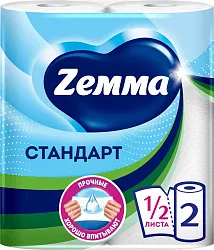 Бумажные полотенца ЗЕММА Стандарт XXL 2сл 2рул