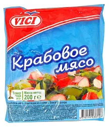 Крабовое мясо ВИЧИ с/м 200г