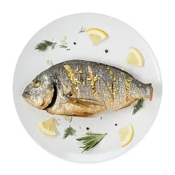 Дорада гриль жареная