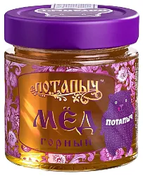 Мед ПОТАПЫЧЪ натуральный горный ст/б 250г