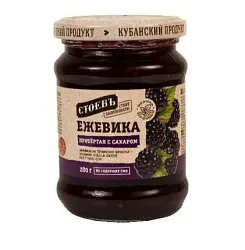 Ежевика СТОЕВЪ протертая с сахаром ст/б 280г
