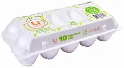 Яйцо куриное ИНСКАЯ ПФ С2 10шт