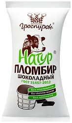 Мороженое ГРОСПИРОН Пломбир шоколадный бзмж 90г