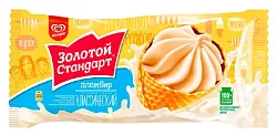 Мороженое ЗОЛОТОЙ СТАНДАРТ Пломбир рожок большой бзмж 100г