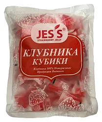 Кубики ДЖЕСС Клубника весовые