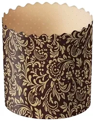 Формы для кулича ДОМАШНЯЯ КУХНЯ коричневые 6шт