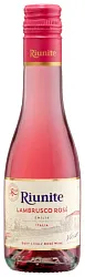 Игристое вино РИУНИТЕ Ламбруско Розе розовое п/сл 8% 0.187л