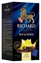 Чай РИЧАРД Роял лимон черный 25пак