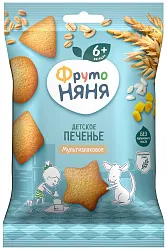 Печенье ФРУТОНЯНЯ Мультизлаковое 50г