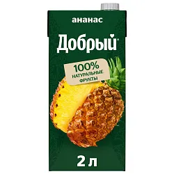 Нектар ДОБРЫЙ ананас яблоко 2л