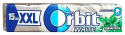 Жевательная резинка ОРБИТ XXL Белоснежная нежная мята 20.4г