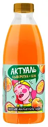 Напиток на сыворотке АКТУАЛЬ с витаминами и минералами персик маракуйя бзмж 930мл