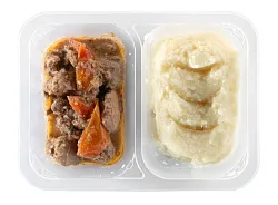 Печень куриная по-милански с картофельным пюре 270г