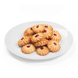 Печенье Курабье с джемом