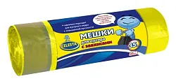 Мешки для мусора СЕЛЕСТА с завязками 35л 30шт