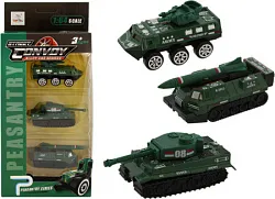 Игрушка ТАМ-ТАМ Машина Военная техника 3шт 12.5*4.8*28см арт.HC207