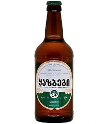 Пиво КАЗБЕГИ светлое фильтрованное пастер 4.7% ж/б 0.5л