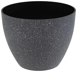 Кашпо АТМИКС Гортензия 21.8*21.8*17см графит 4.8л арт.202490373