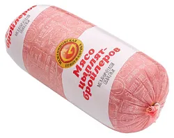 Мясо МЕЖЕНИНОВСКАЯ ПФ куриное механической обвалки в оболочке с/м 1кг