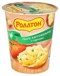 Картофельное пюре б/п РОЛЛТОН  курица 55г