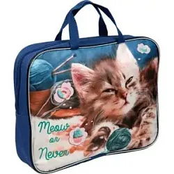 Папка с ручками АТТОМИКС Мяу А4 текстиль