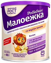 Смесь ПЕДИАШУР Малоежка со вкусом ванили  ж/б 400г