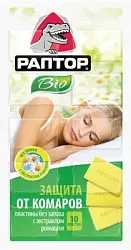 Пластины РАПТОР БИО от комаров с экстрактом ромашки в мини-прилавке