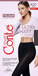 Колготки КОНТЕ Велюр 200ден неро 4