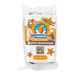 Сырок творожный ДЕРЕВЕНСКОЕ МОЛОЧКО с ванилином бзмж 8% 90г