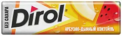 Жевательная резинка ДИРОЛ Арбузно-дынный коктейль 19г
