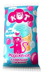 Мороженое АЙСБЕРРИ Кот баблгам сзмж 70г