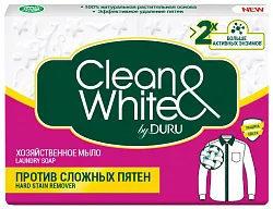 Мыло хозяйственное ДУРУ Клин Вайт против пятен 120г