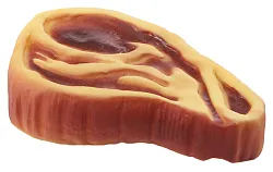 Игрушка для собак ТРИОЛ Стейк из винила 100мм