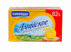 Масло сладко-сливочное КИПРИНО Алтайское несоленое бзмж 82% 180г