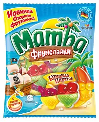 Жевательные конфеты МАМБА Фрумеладки Команда пиратов 70г